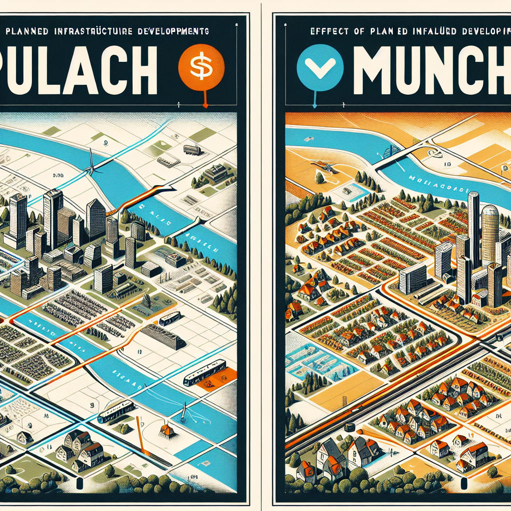 Einfluss geplanter Infrastrukturprojekte auf Bodenrichtwerte in Pullach vs. München